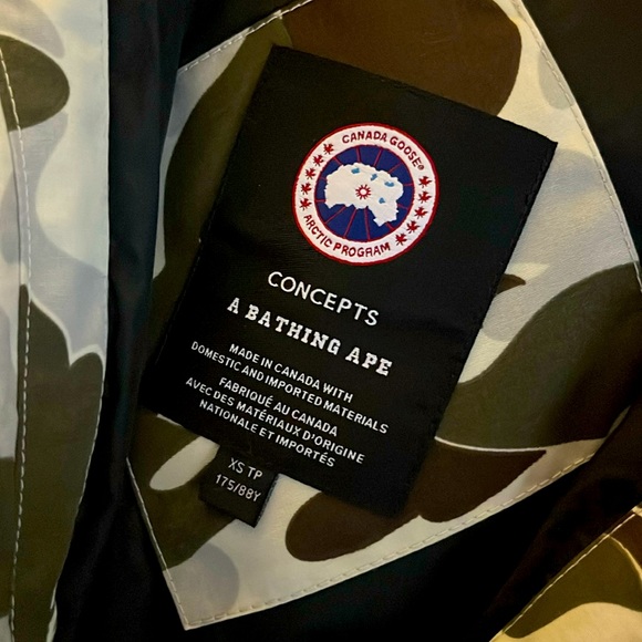 Canada Goose x BAPE collab Winter Coat - Picture 1 of 6